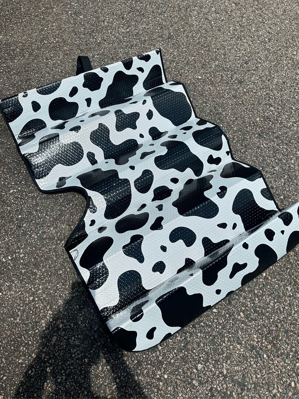 Cow Print Interior Protector Automotive Sunshade Standard Size